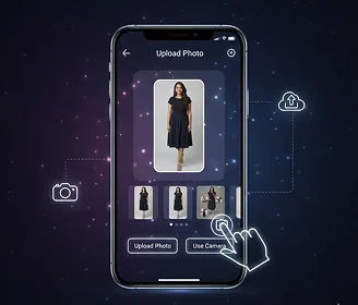 1. Upload Photo / Use Camera Image