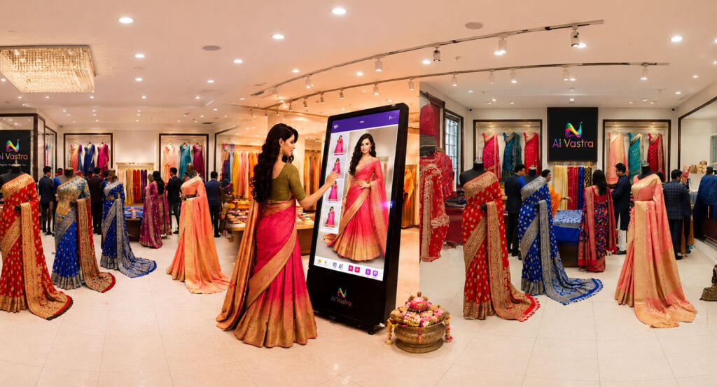 How Virtual Try-On Helps Customers Select The Idealize Saree Style