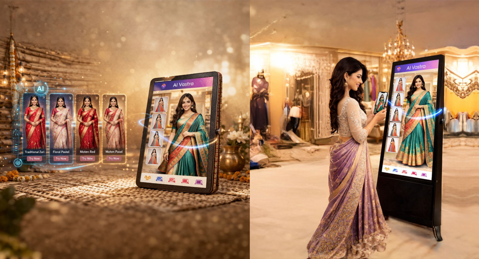 How Virtual Try-On for Sarees Increments Online Deals for Retailers