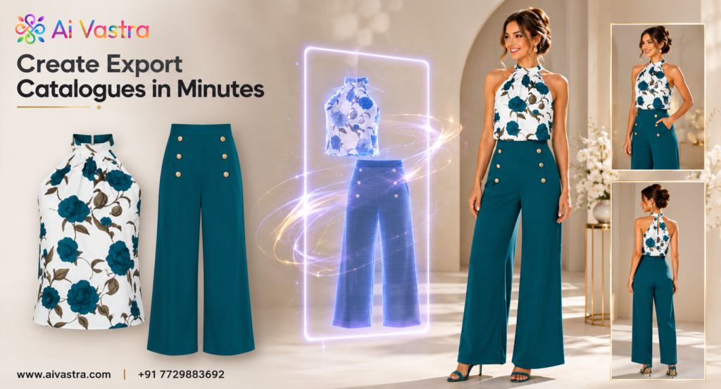 AI Catalogue Creation for Textile Exporters India: How to Showcase Your Collection to International Buyers