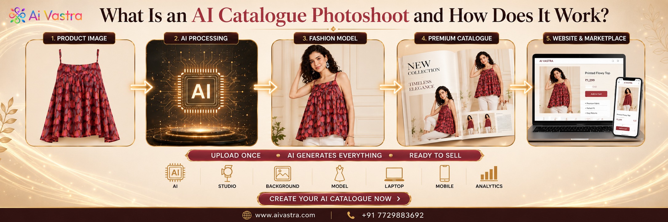 AI generated fashion catalogue images