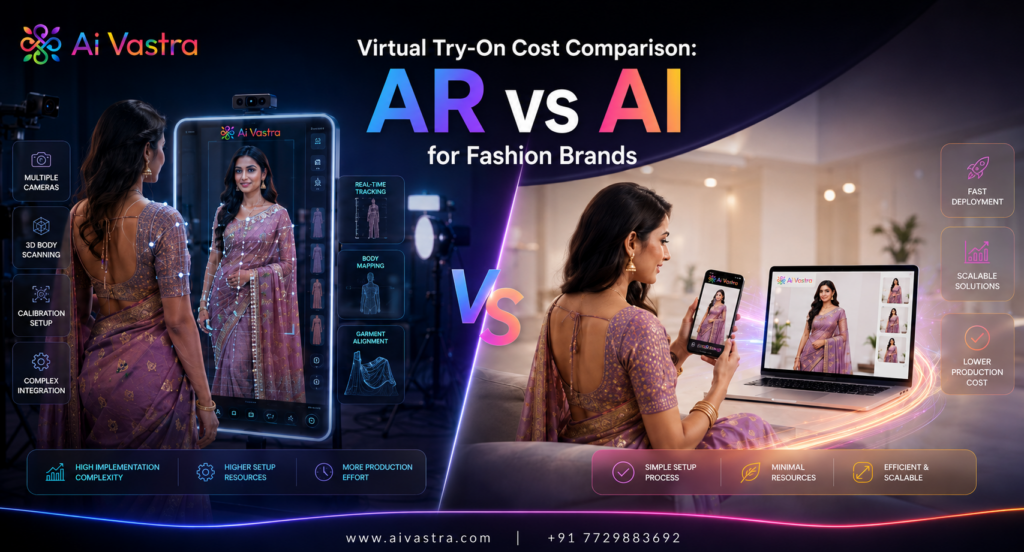 Virtual try-on cost comparison: AR Integration vs AI Catalogue Photography — Which Gives Better ROI for Fashion Brands?