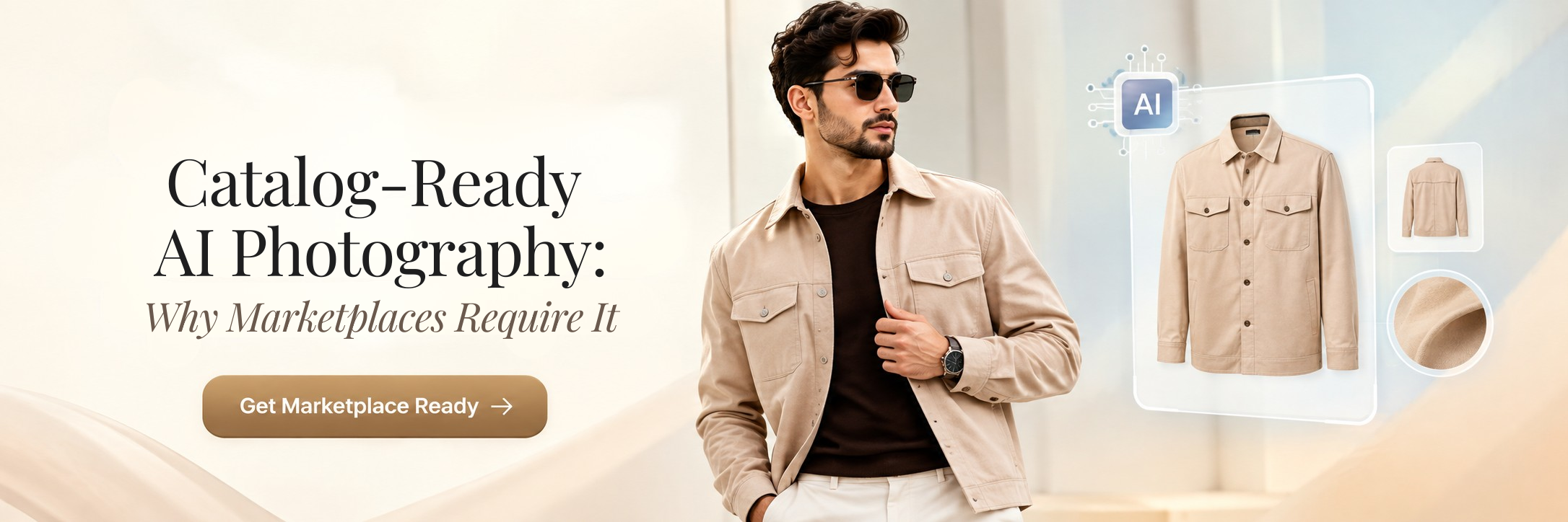 AI-generated catalogue-ready fashion photography for online marketplaces