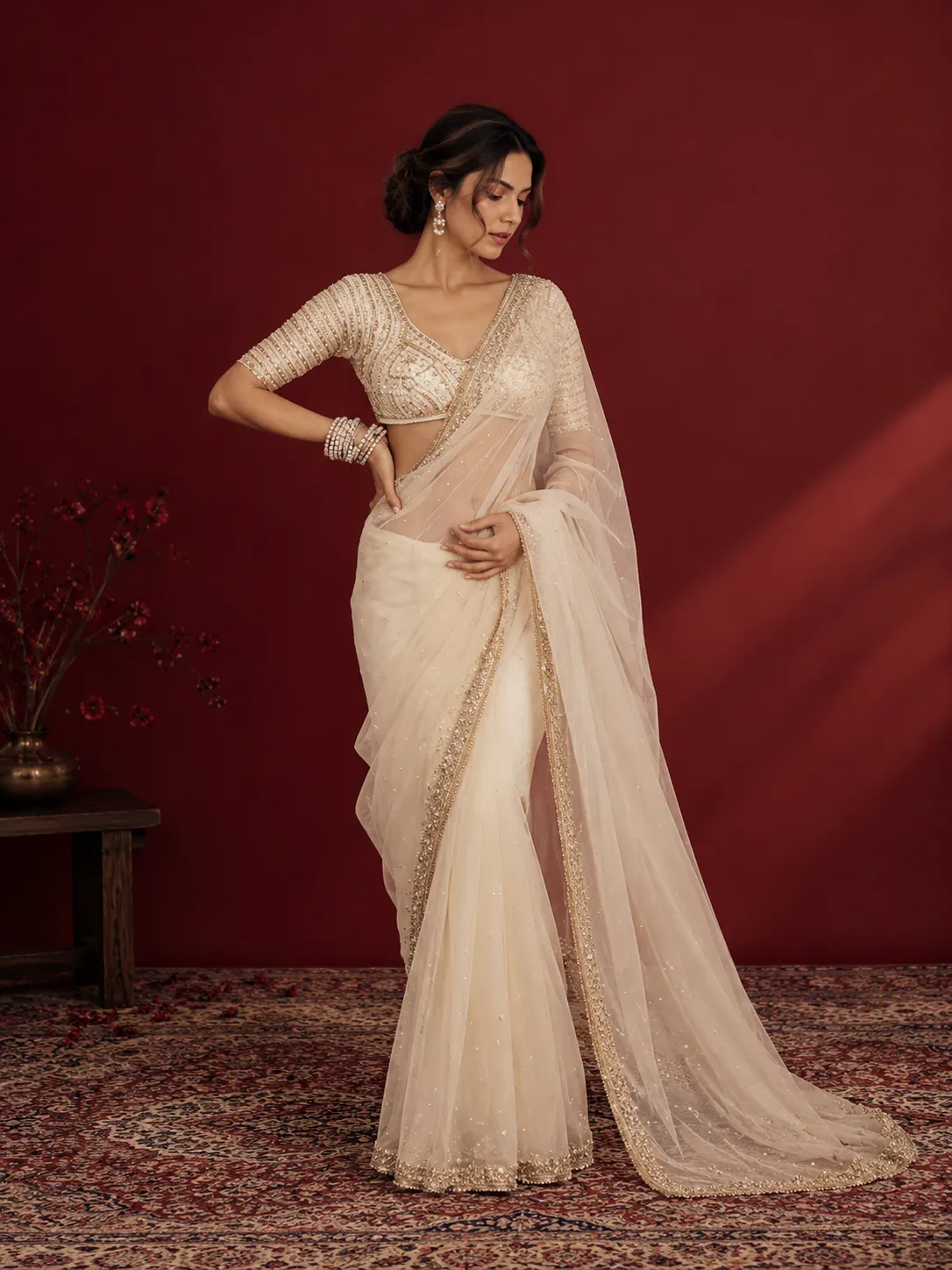 Net Saree Image